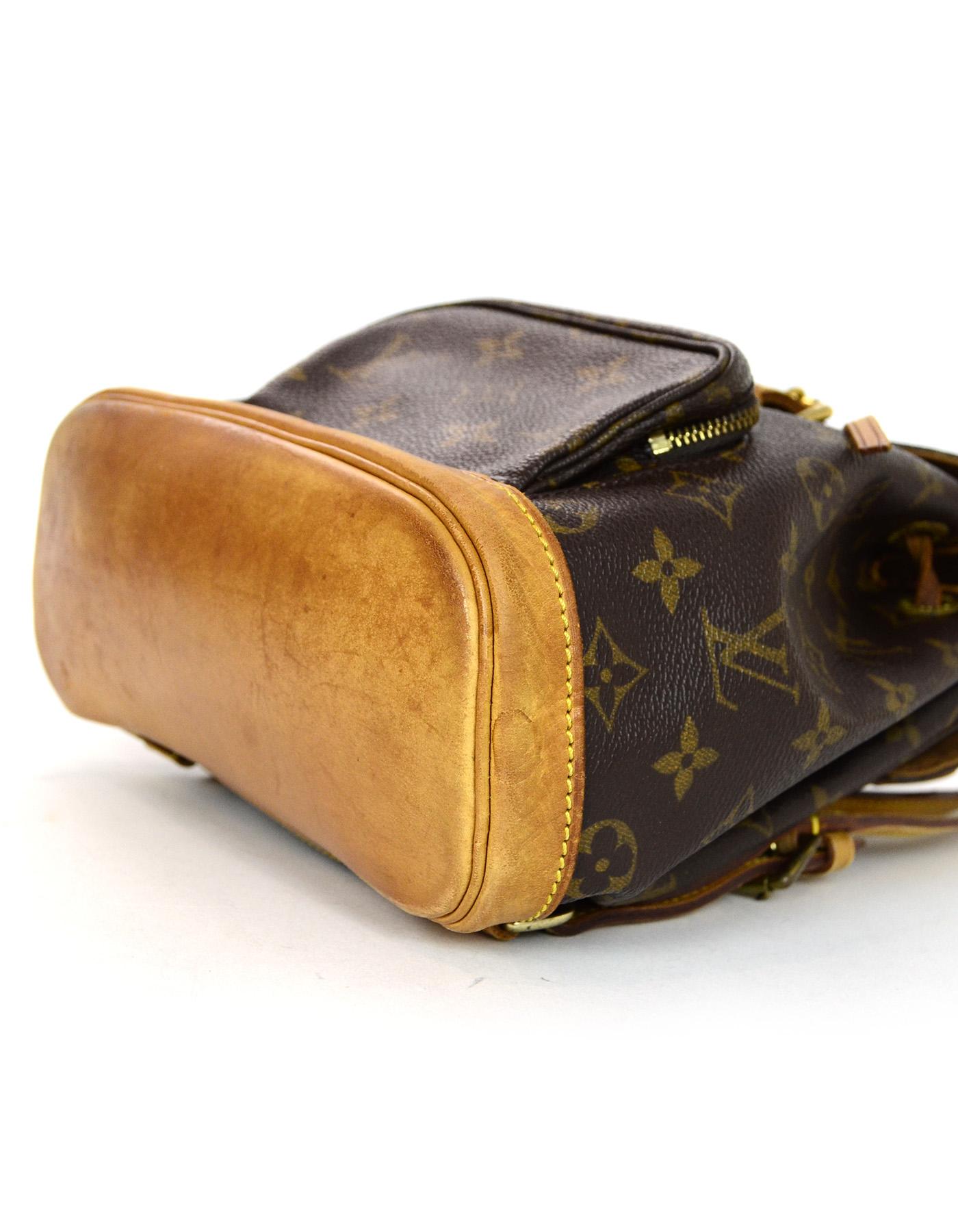 Louis Vuitton Brown LV Monogram Mini Montsouris Backpack Bag 1