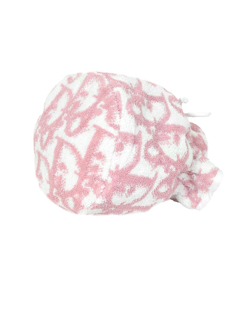 Dior Pink Monogram Terry Cloth Mini Bag