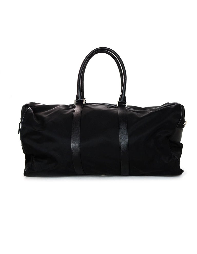 Prada Tessuto Vernice Small Duffle Bag - FINAL SALE (SHF-19525) – LuxeDH