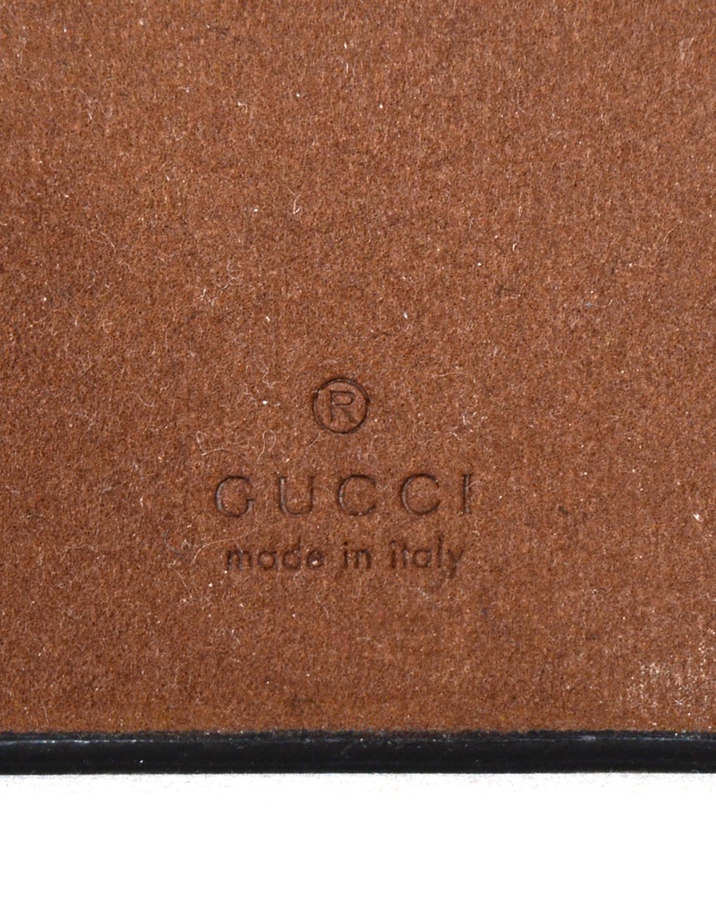 Beige Gucci Brown Tiger Logo GG Monogram Canvas iPhone 6 Case W/ Box And Care Booklet