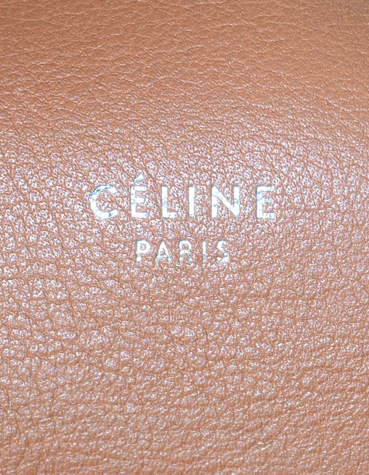 Women's Celine 2018 Tan Leather Small Big Bag w/ Buckle & Strap