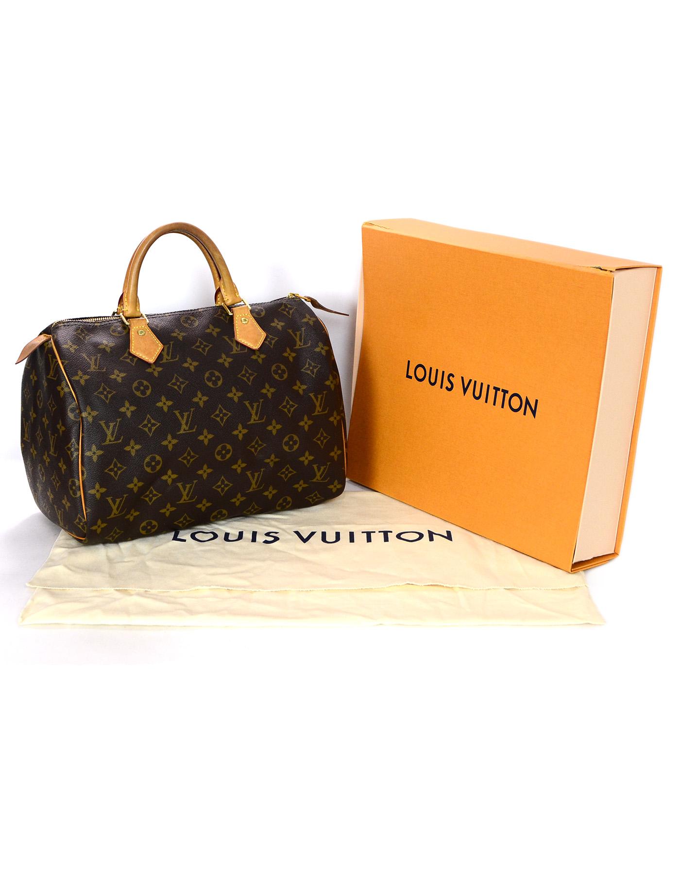 Louis Vuitton LV Monogram Speedy 30 Bag w/ Box and DB 3