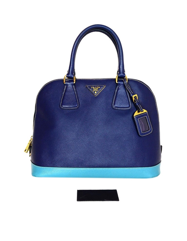 Prada saffiano bluette hot sale