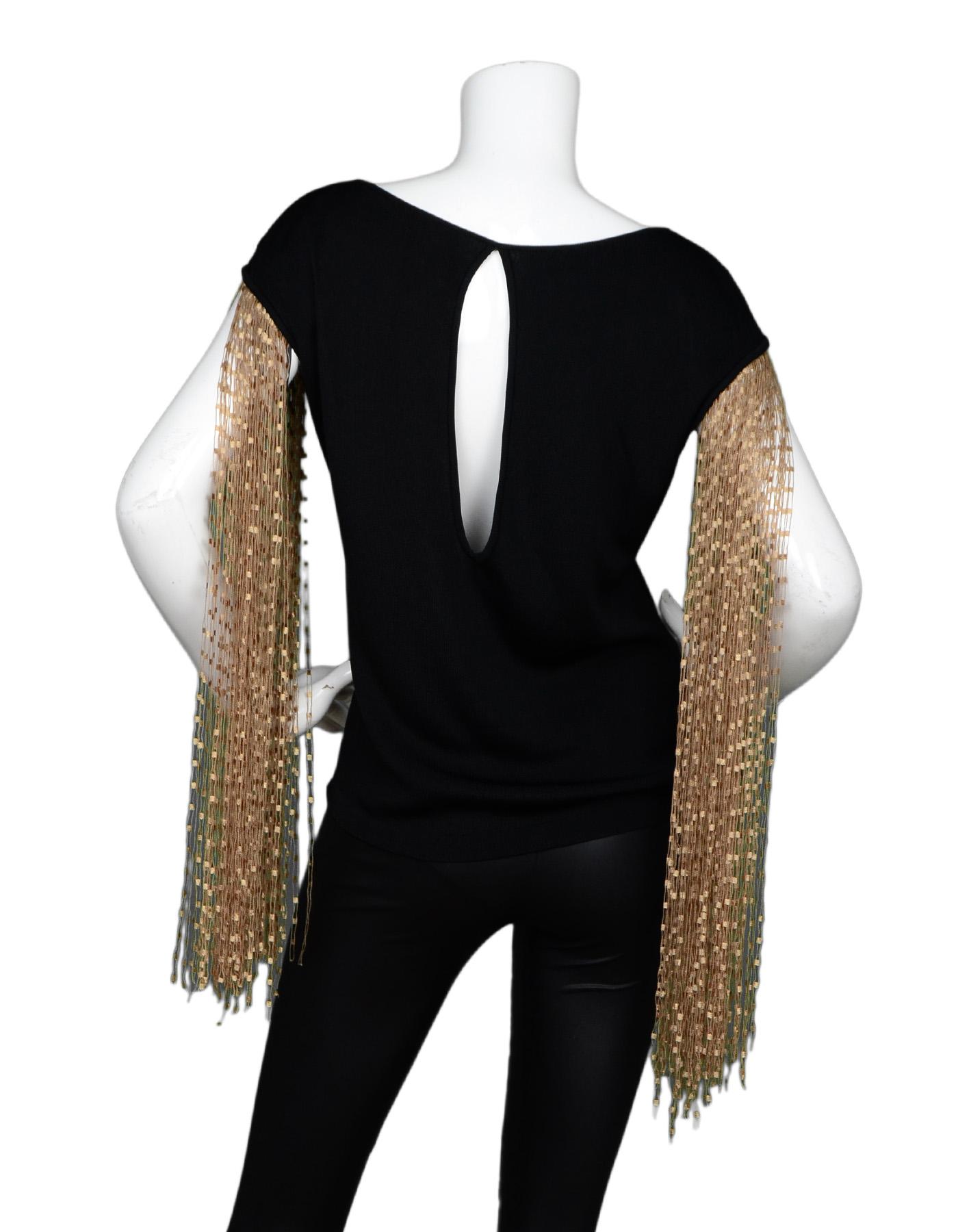 gold fringe shirt