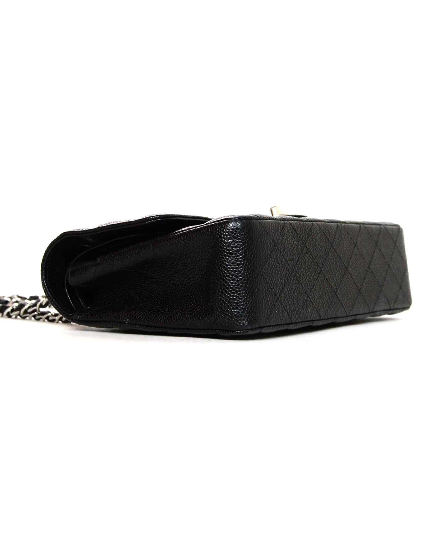 Women's Chanel Black Quilted Caviar Leather Medium 10