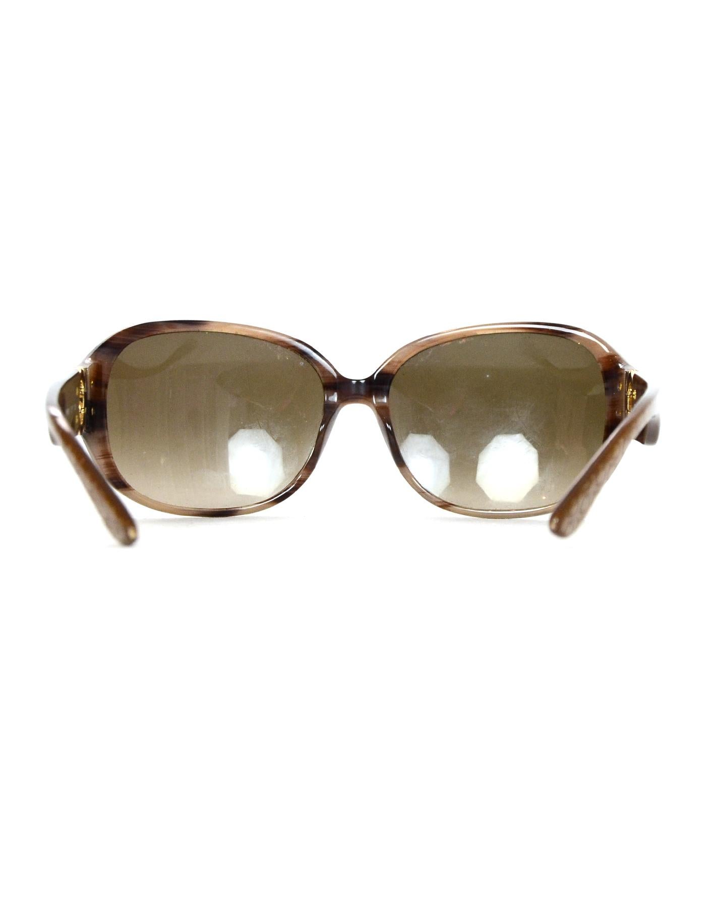 Women's Salvatore Ferragamo Tan Resin Sunglasses Frame W/ Case/Box