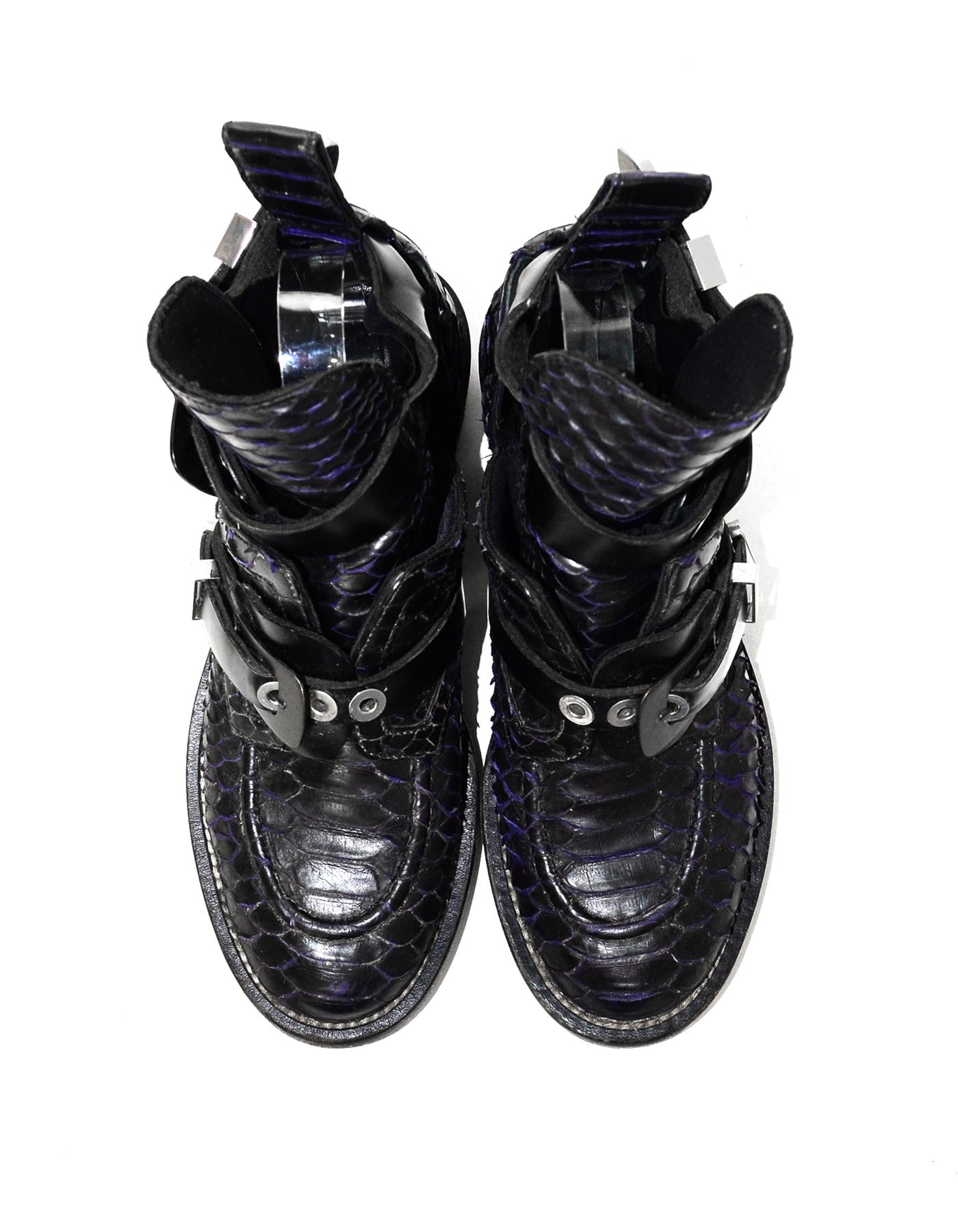 balenciaga boots with the python strap