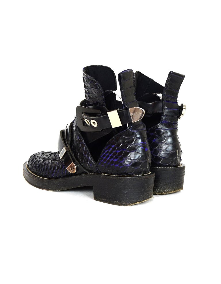 Balenciaga boots with the python strap clearance