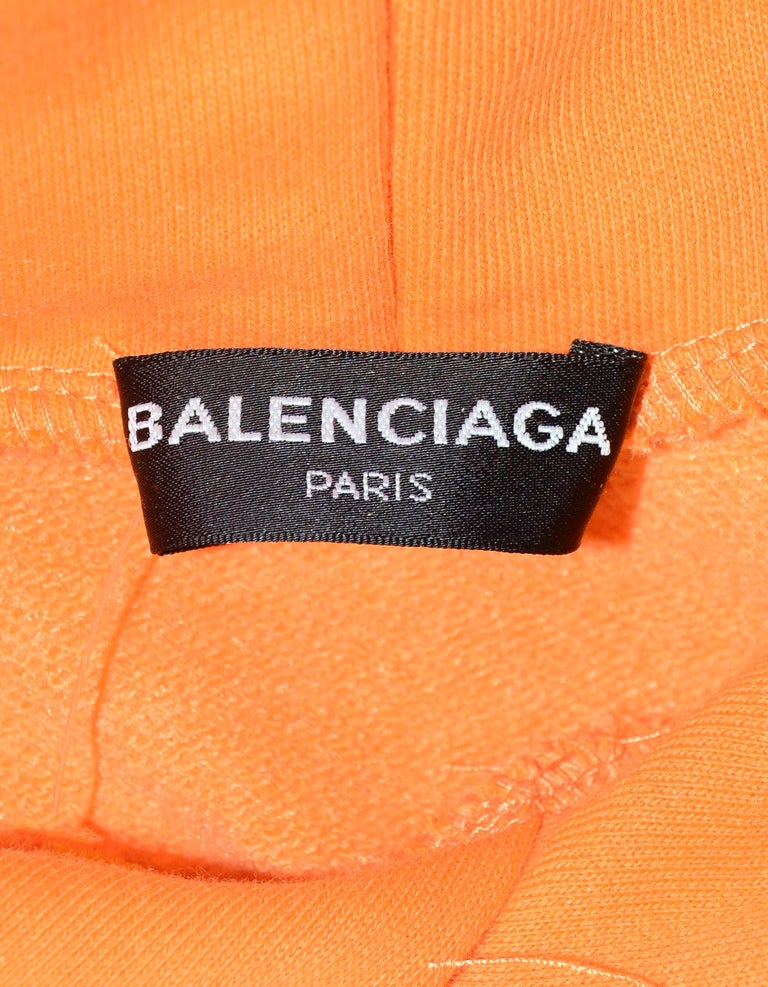 balenciaga orange hoodie