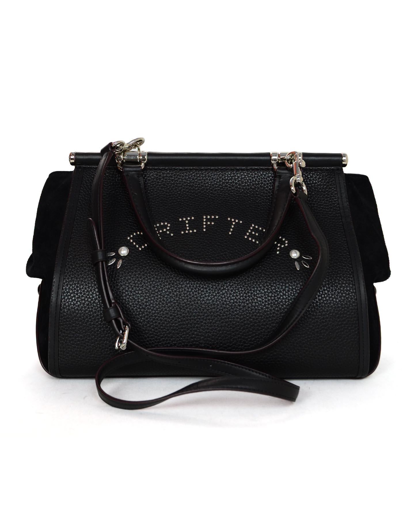 coach black studded bag