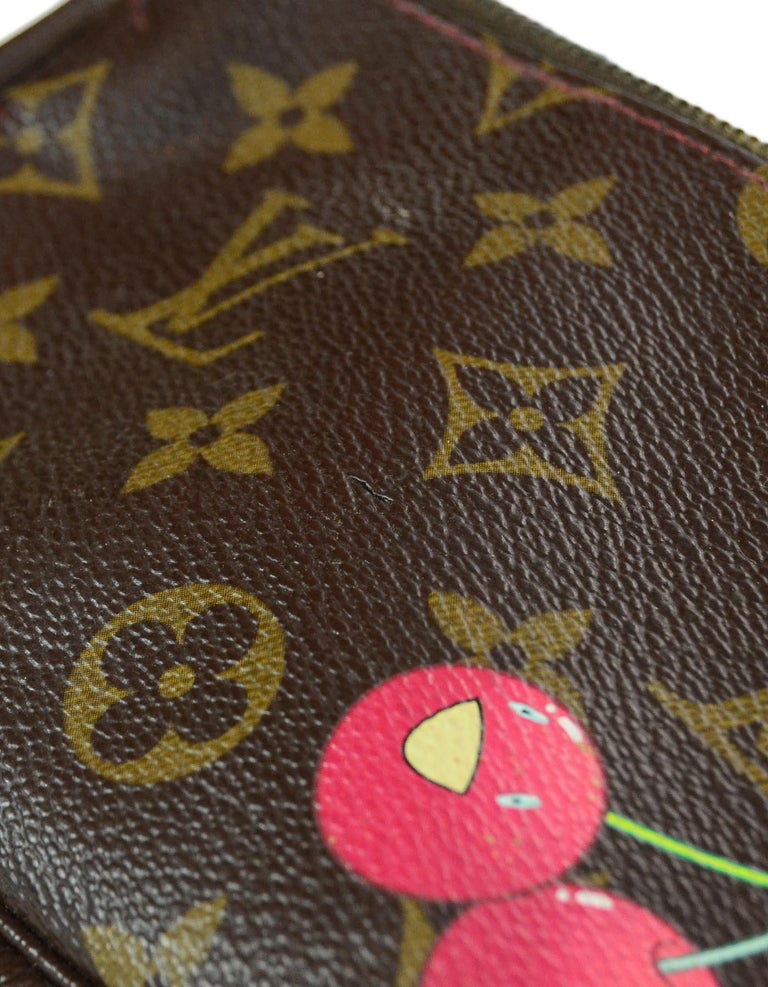 Louis Vuitton Monogram Cherry Pochette Bag (No Strap) For Sale at 1stDibs
