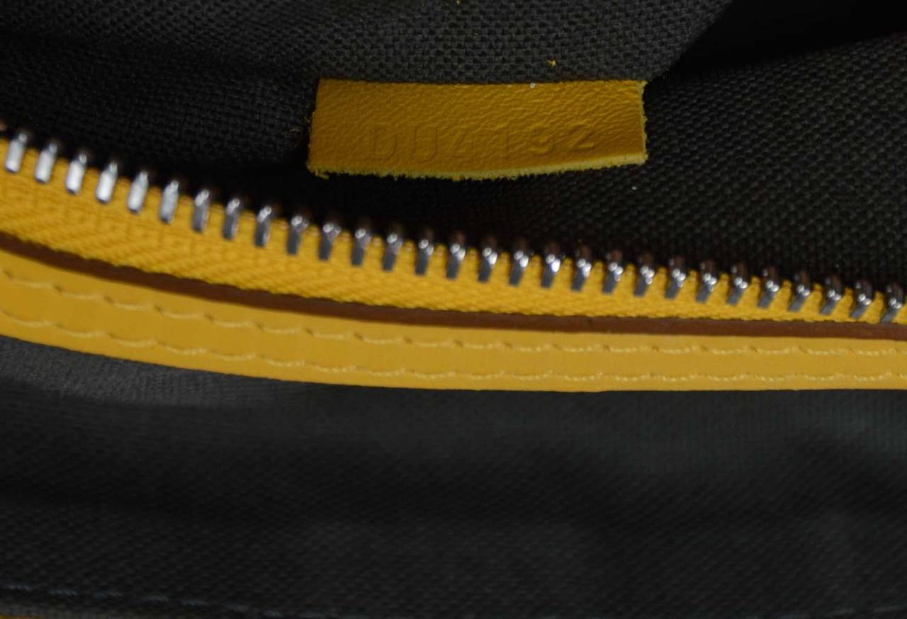 LOUIS VUITTON '12 Mustard Damier Infini 45 cm Keepall Bandouliere Bag rt $3, 300 1