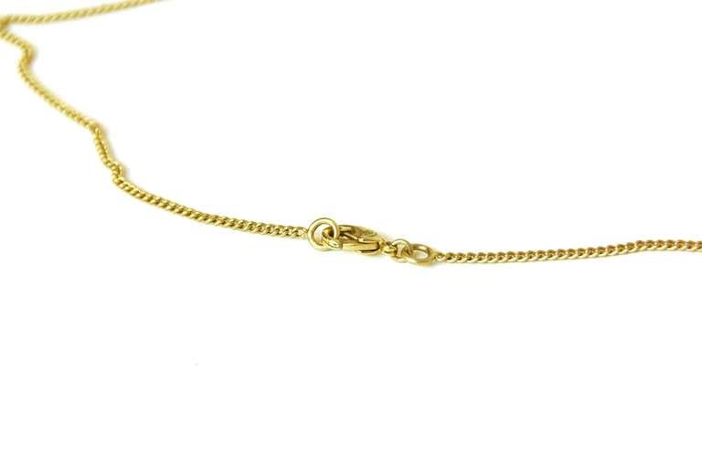 CHANEL Silvertone Necklace W/Hanging Rhinestone Alligator & CC In Excellent Condition In New York, NY