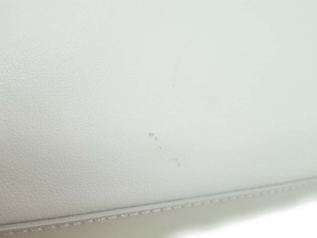 Gray Fendi White Leather Large Peekaboo Bag w Pink Python Lining rt. $5, 620