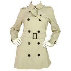 BURBERRY Imperméable croisé beige avec ceinture - Sz 6 Rt. 1 700 $