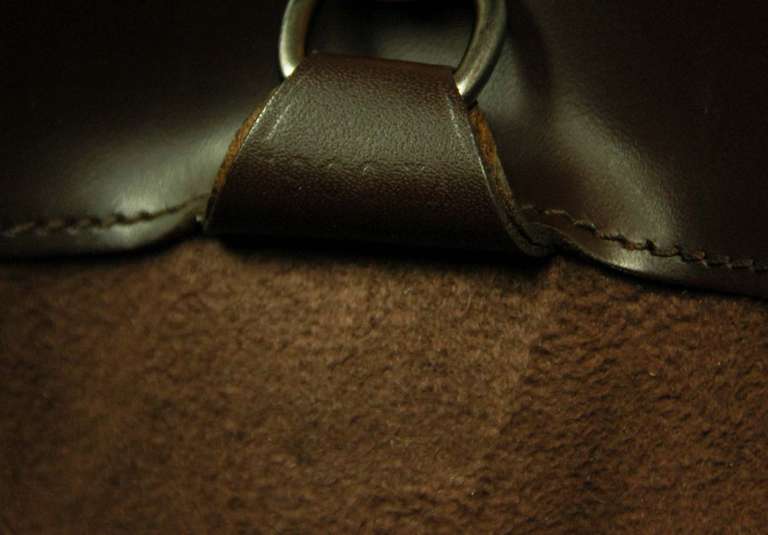 Louis Vuitton Brown Epi Leather Ltd Edition Tote Bag w. Resin Top Handle 6