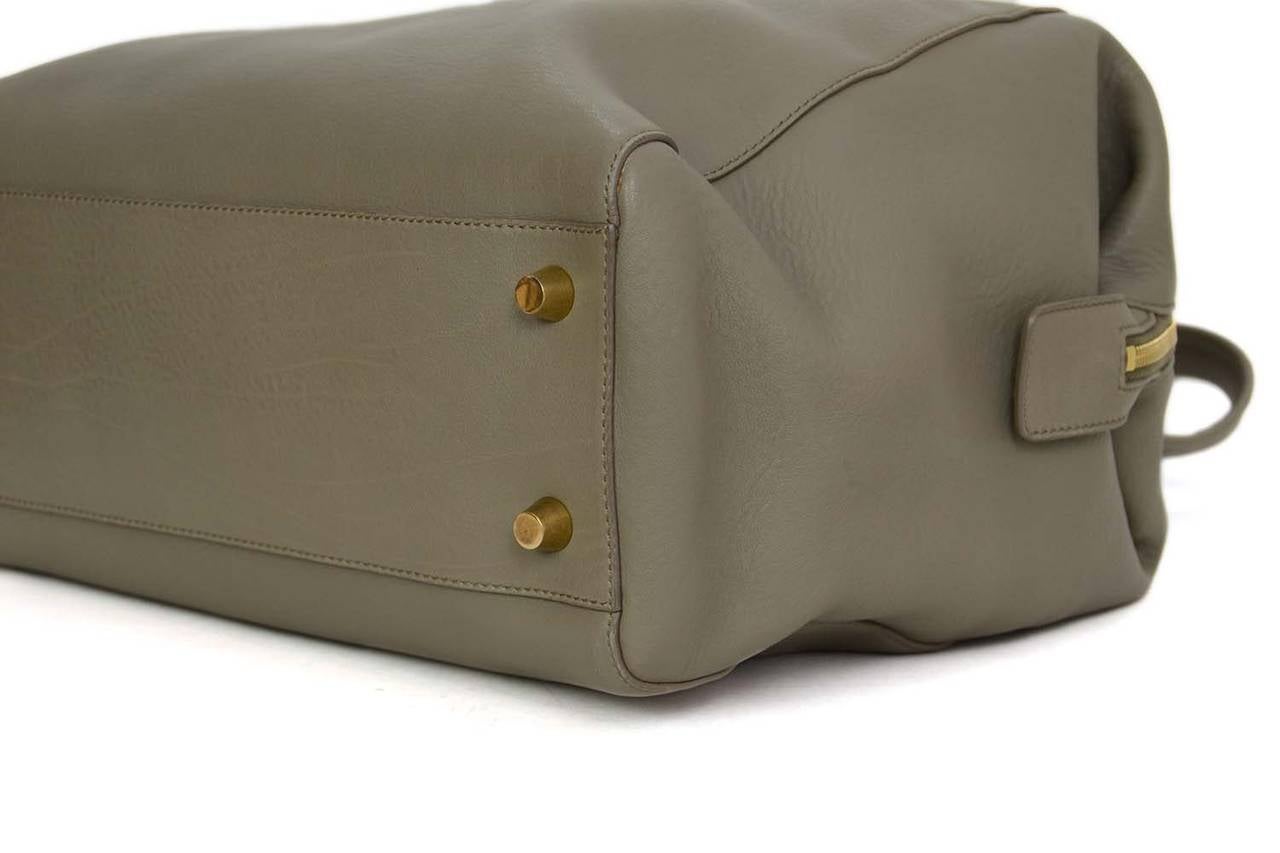celine leather bowling bag