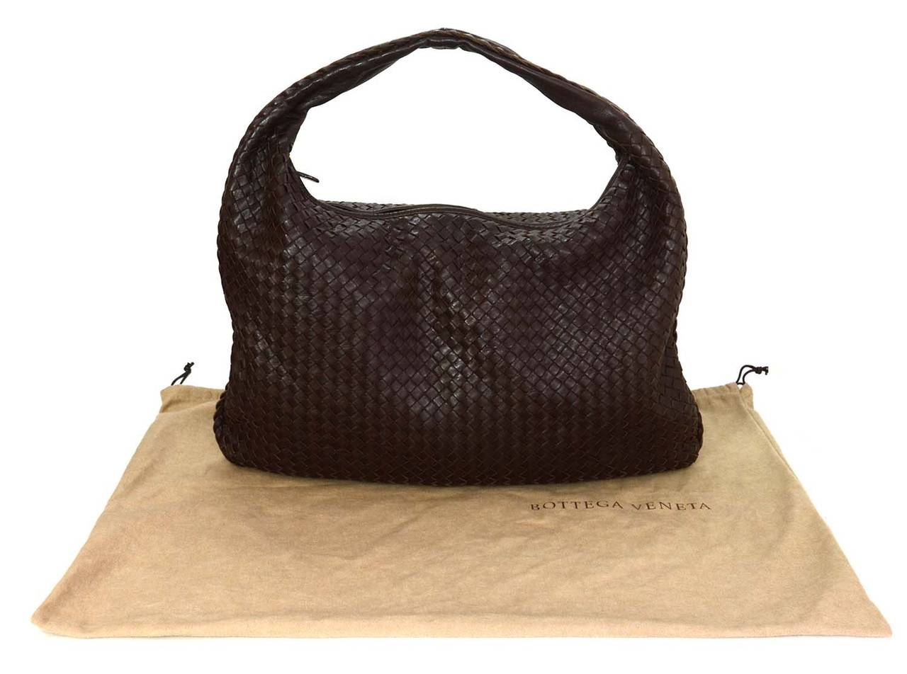 BOTTEGA VENETA Ebano Woven Leather Maxi Intrecciato Hobo Bag rt. $3, 300 2