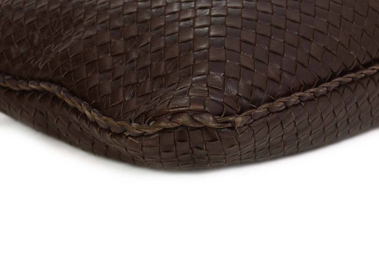 leather woven bag