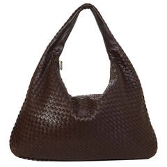 BOTTEGA VENETA Ebano Woven Leather Maxi Intrecciato Hobo Bag rt. $3, 300