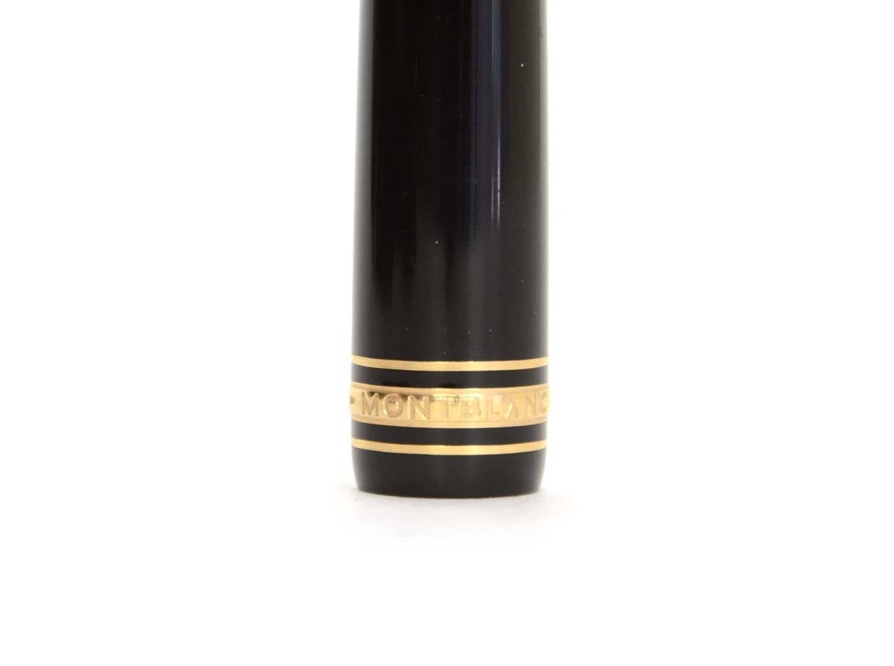 MONTBLANC Black 14k Gold Meisterstück Classique Fountain Pen 1