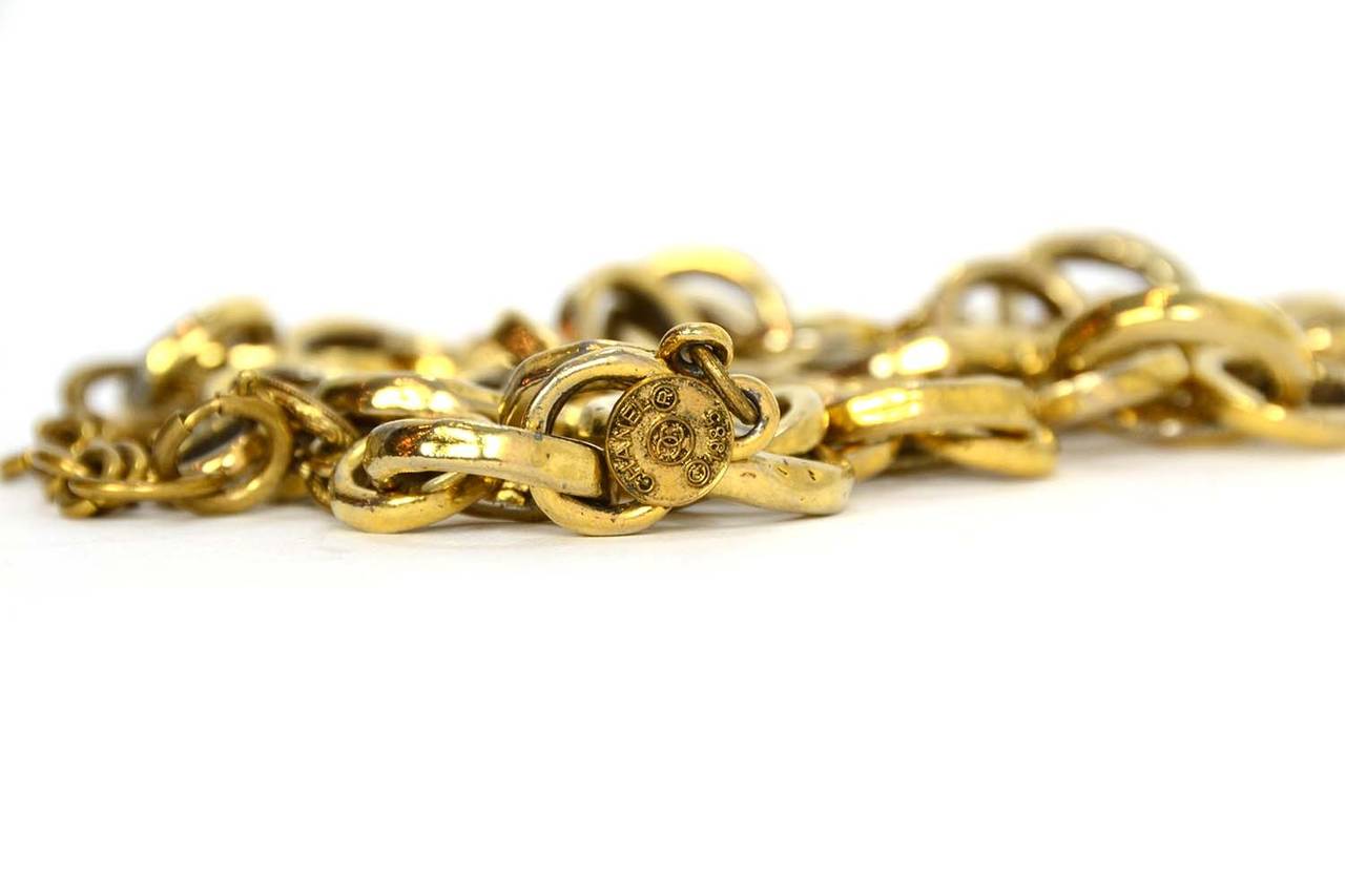Women's CHANEL Vintage '85 Gold Muti-Strand Chain Link Necklace