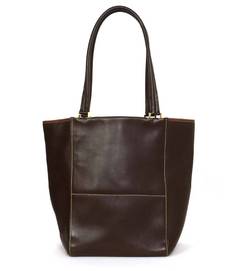 LORO PIANA Brown Leather Tote Bag GHW
