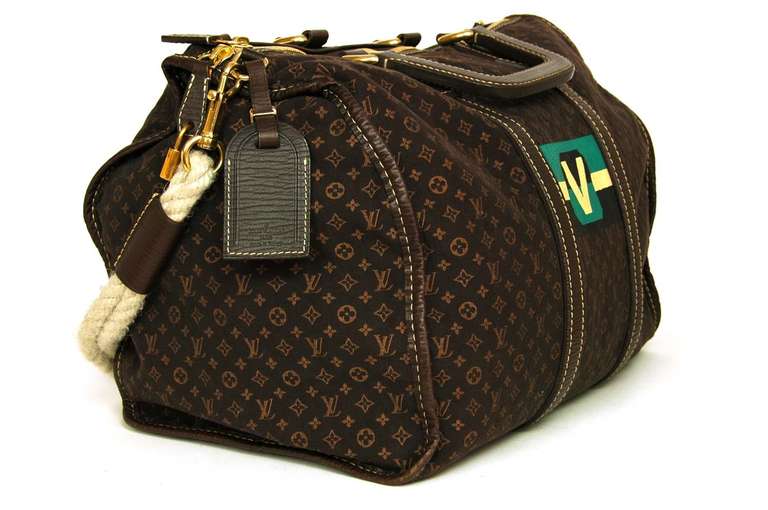 Louis Vuitton Mini Monogram Initial Keepall Bag W. Rope Rt.$2, 070