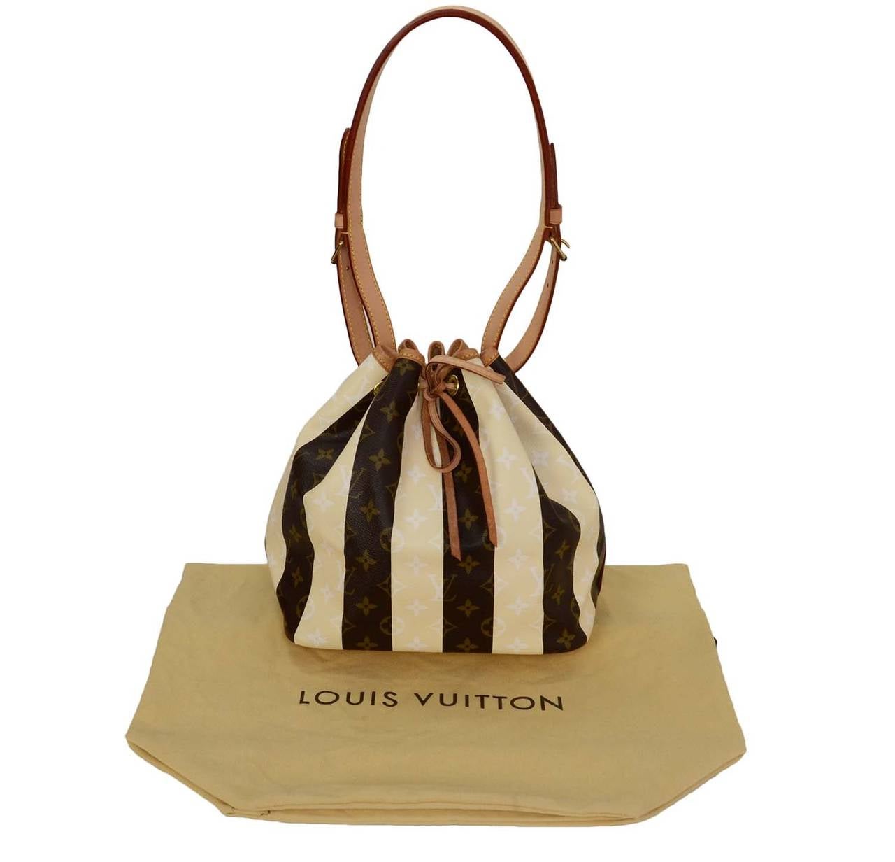 LOUIS VUITTON Noe Large Monogram Rayure Shoulder Bag-US