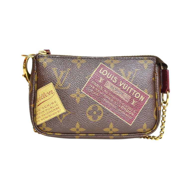 Louis Vuitton Vintage Brown Damier Ebene Limited Edition Trunks & Bags Mini  Pochette Accessoires Canvas Pouch/Pochette, Best Price and Reviews