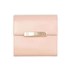 CARTIER Light Pink Leather Love Wallet