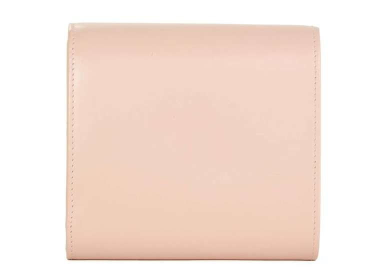 CARTIER Light Pink Leather Love Wallet In Excellent Condition In New York, NY