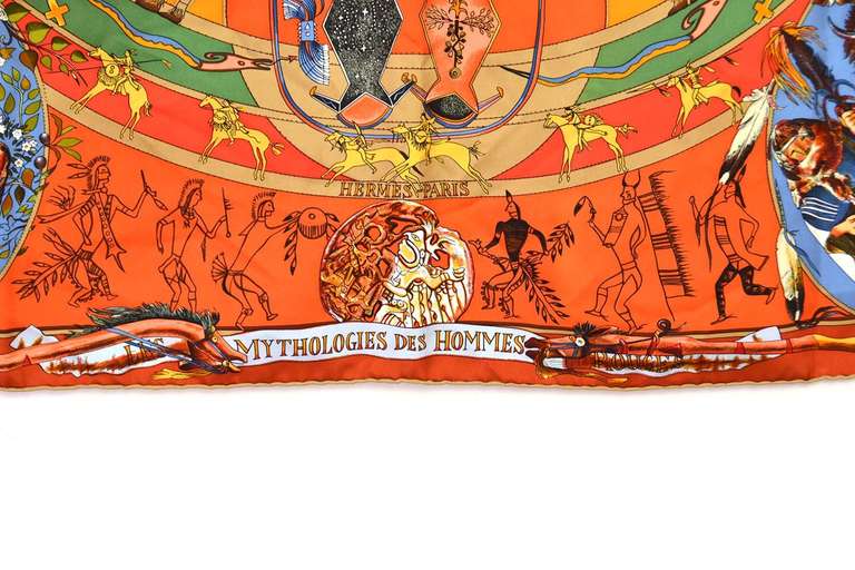 HERMES MYTHOLOGIES DE HOMMES (Mythologies of Men) Scarf
