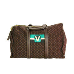 Louis Vuitton Mini Monogram Initial Keepall Bag W. Rope Rt.$2, 070