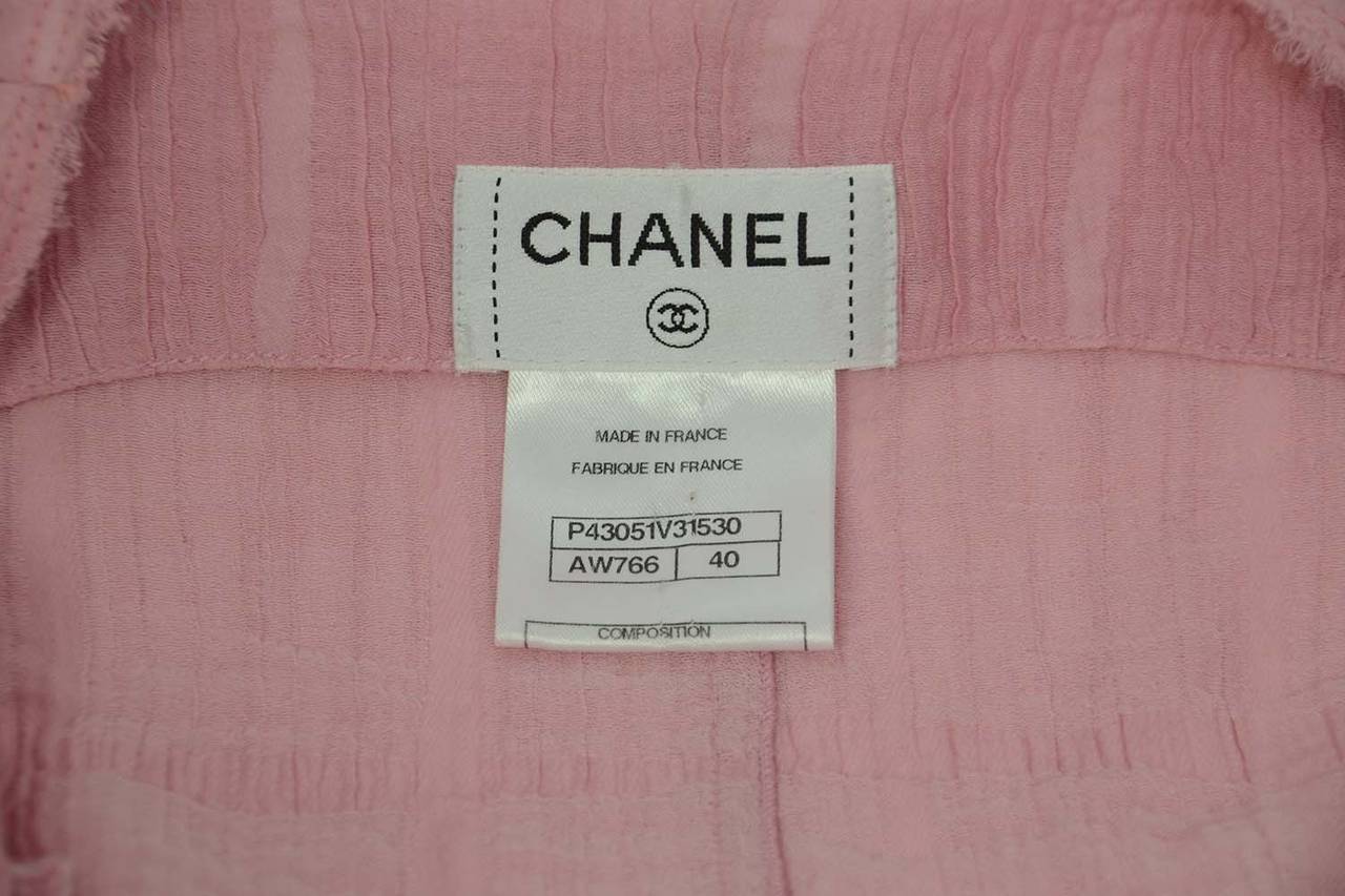 CHANEL Pale Pink Dropped Waist Vest/Tunic sz 40 1