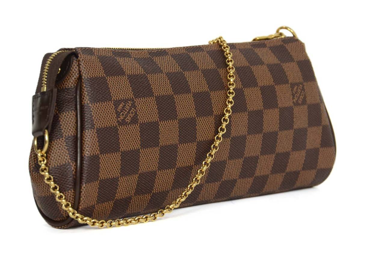 Louis Vuitton Damier Ebene Eva Clutch - Brown Clutches, Handbags