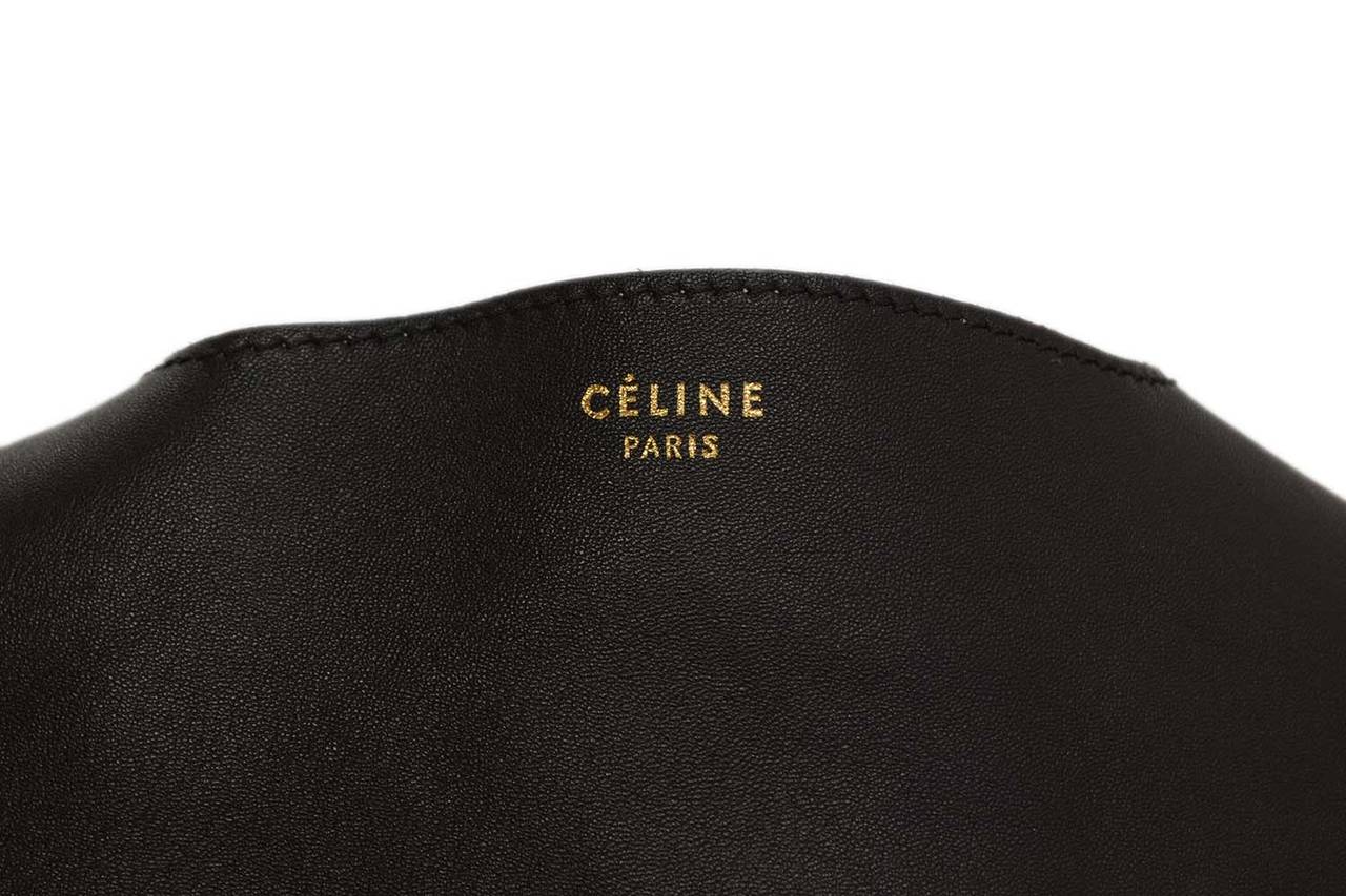 CELINE Black, Snakeskin, & Beige Tricolor Soft Cabas Hobo Bag 2
