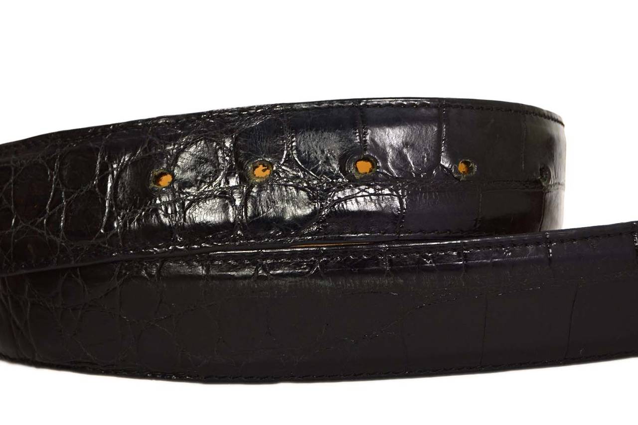 B.KIESELSTEIN-CORD & A.BECKMANN Alligator Belt w/Poodle & Hydrant Buckle In Excellent Condition In New York, NY
