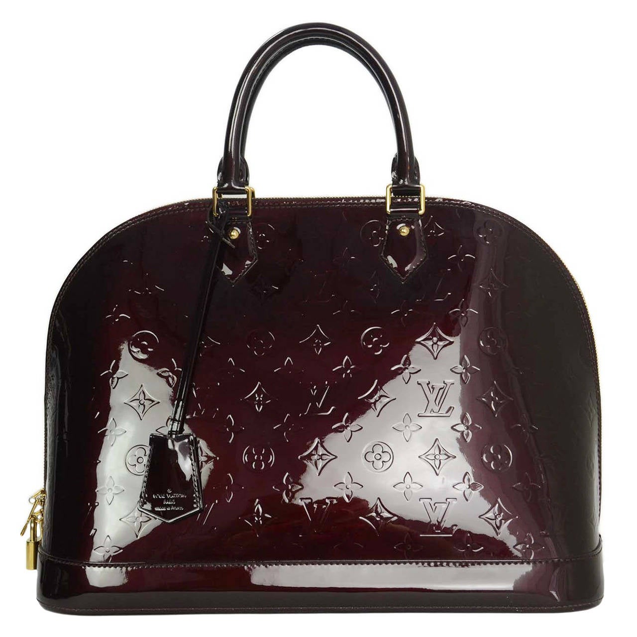 Louis Vuitton Amarante Monogram Vernis Alma BB Bag Louis Vuitton