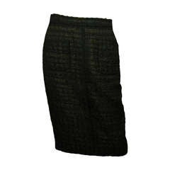 Chanel Black Lesage Skirt With Two Front Pockets -Sz 42 rt.$3700