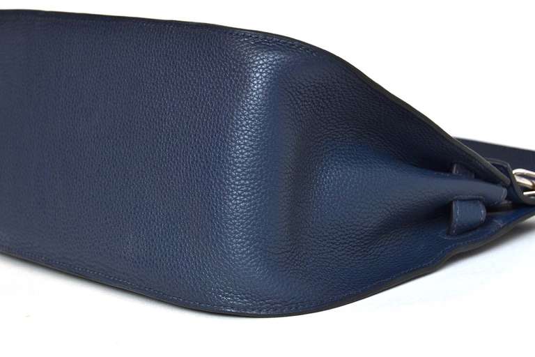Hermes 2013 Bleu De Prusse Taurillon Clemence 28cm Jypsiere Bag rt. $8, 500 1