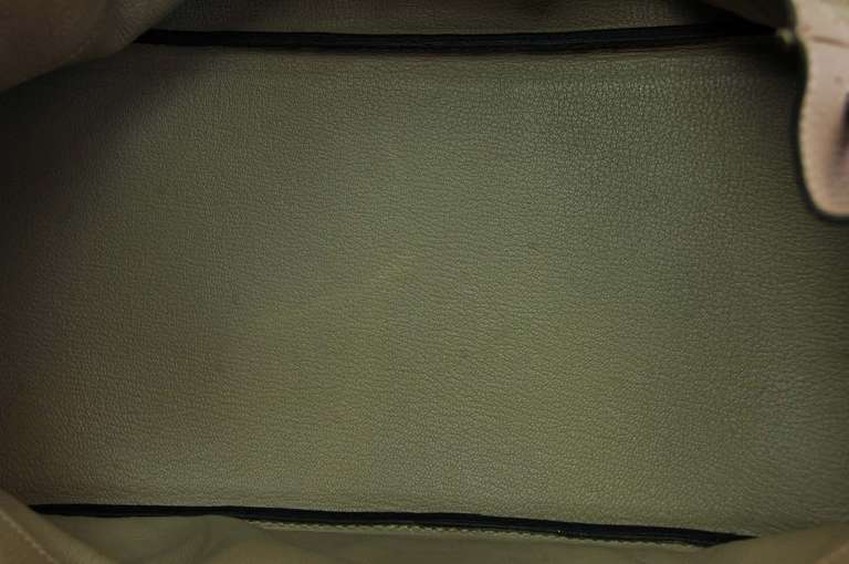 Hermes 2008 Gris Tourterelle Grey Togo Leather JPG 42cm Shoulder Birkin Bag 1