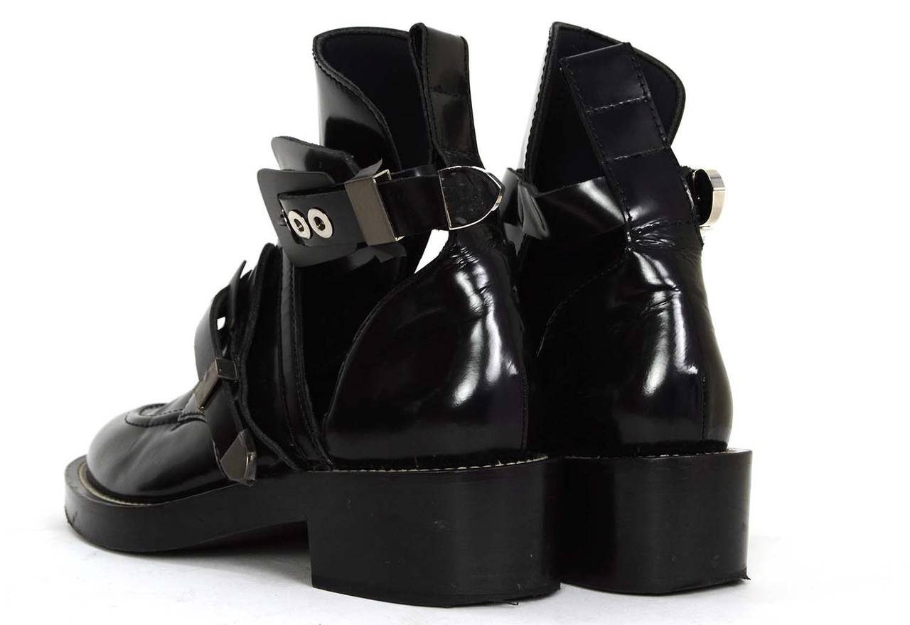 balenciaga cut out booties