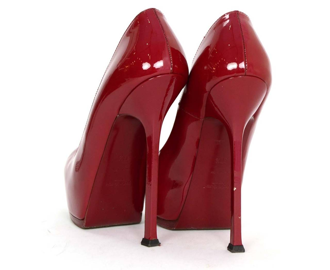 ysl red pumps