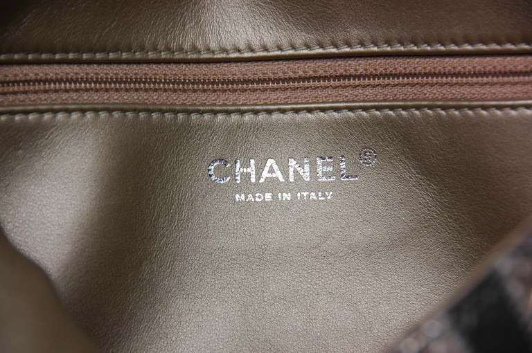 Chanel Pewter Metallic Python Paris/Bombay Classic Flap Bag $8700 1