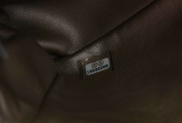 Chanel Pewter Metallic Python Paris/Bombay Classic Flap Bag $8700 2