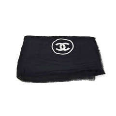CHANEL Black Scarf With Sequins CC