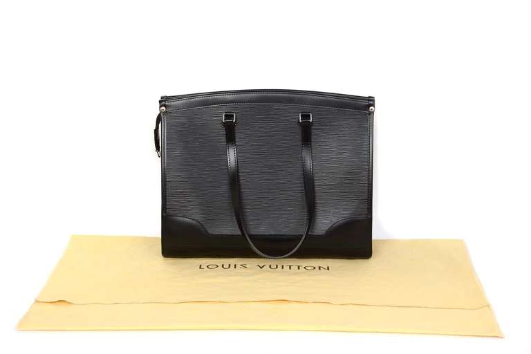 LOUIS VUITTON Black Epi Madeline GM Tote Bag 5