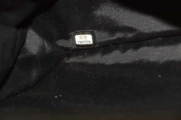 Chanel 2002 Black Coco Long Flat Tote Bag w. Chain Straps 3