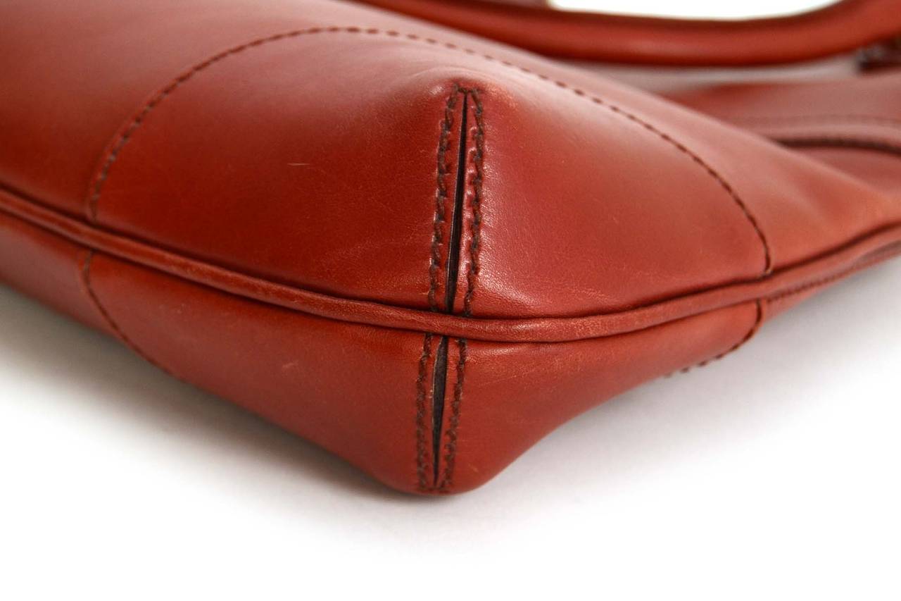 GUCCI Rust Leather Shoulder Bag BHW 1